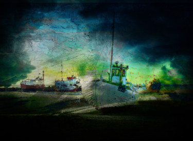 Arts numériques intitulée "Calme avant la temp…" par Dodi Ballada, Œuvre d'art originale, Peinture numérique