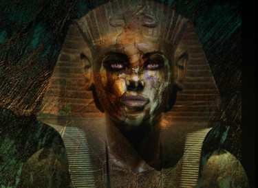Digitale Kunst mit dem Titel "Nefertiti  dynasty" von Dodi Ballada, Original-Kunstwerk, Digitale Malerei