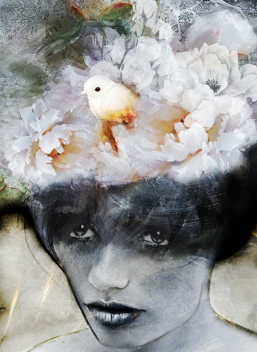 Arts numériques intitulée "Un chapeau rigolo" par Dodi Ballada, Œuvre d'art originale, Peinture numérique