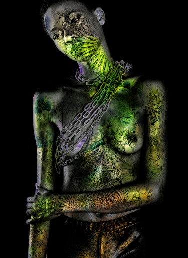 Фотография под названием "chained" - Dodi Ballada, Подлинное произведение искусства, Цифровая фотография