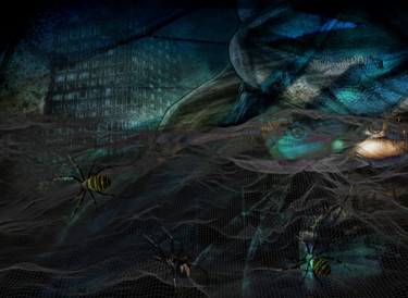 Digital Arts titled "science fiction" by Dodi Ballada, Original Artwork, Digital Painting
