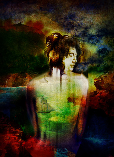 Digital Arts titled "La beauté de l'inst…" by Dodi Ballada, Original Artwork, Digital Painting