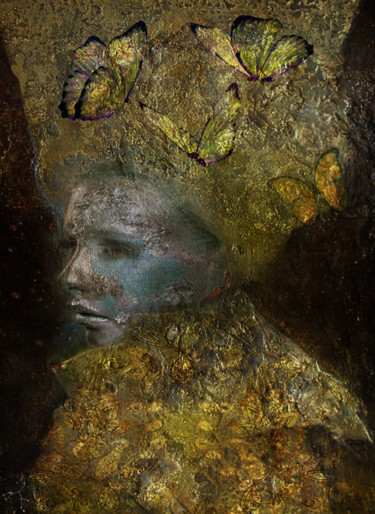 Arte digitale intitolato "casque d'Or" da Dodi Ballada, Opera d'arte originale, Pittura digitale