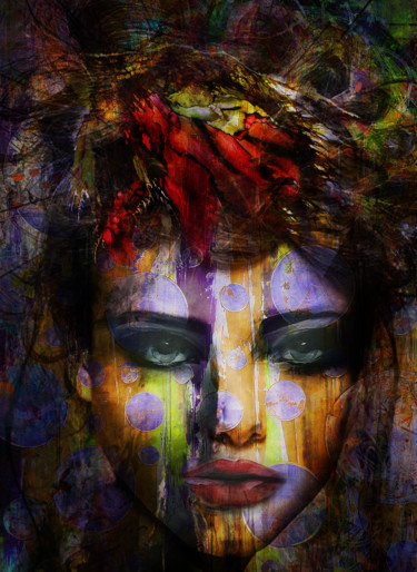 Digital Arts titled "meltdown" by Dodi Ballada, Original Artwork, Digital Painting