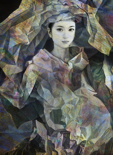 Digital Arts titled "Himiko Japanese Que…" by Dodi Ballada, Original Artwork, Digital Painting