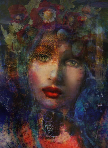 Digital Arts titled "l'automne" by Dodi Ballada, Original Artwork, Digital Painting