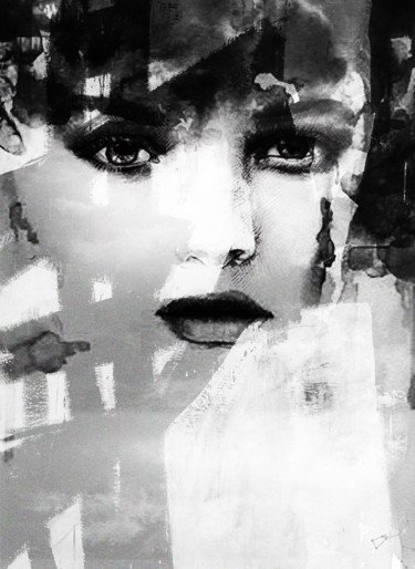 Digitale Kunst mit dem Titel "black and white thi…" von Dodi Ballada, Original-Kunstwerk, Digitale Malerei