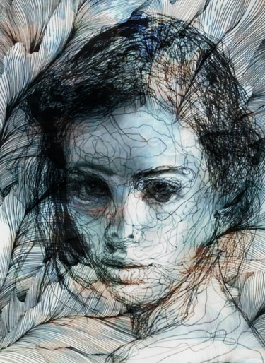 Digital Arts με τίτλο "L'étrange suicide" από Dodi Ballada, Αυθεντικά έργα τέχνης, Ψηφιακή ζωγραφική