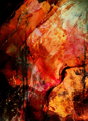 Digital Arts titled "fournaise" by Dodi Ballada, Original Artwork, Digital Painting
