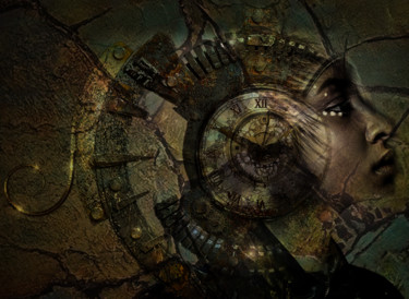 maitre des horloges Arte digitale intitolato "maitre des horloges" da Dodi Ballada, Opera d'arte originale, Pittura digitale