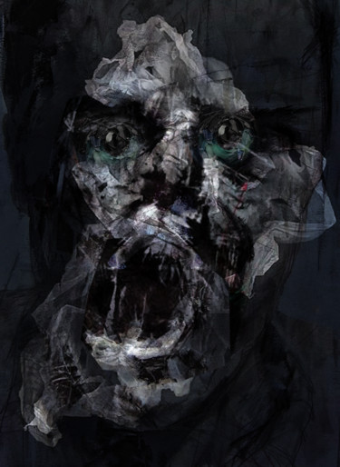 Arts numériques intitulée "le suspense est fin…" par Dodi Ballada, Œuvre d'art originale, Peinture numérique