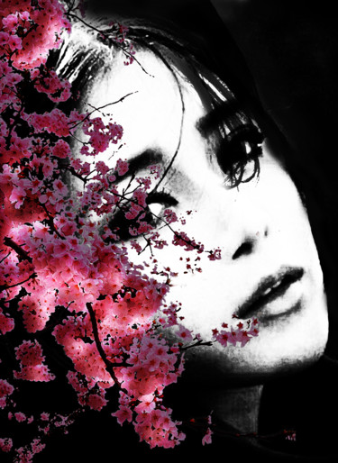 Digital Arts titled "sakura" by Dodi Ballada, Original Artwork, Digital Painting