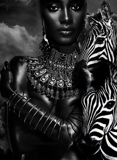 Digitale Kunst mit dem Titel "safari Africa" von Dodi Ballada, Original-Kunstwerk, Digitale Malerei