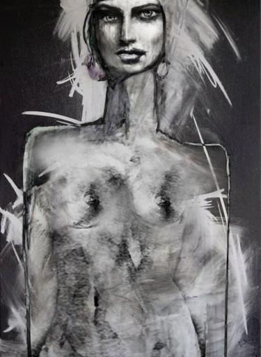 Digital Arts titled "cherchez la femme" by Dodi Ballada, Original Artwork, Digital Painting