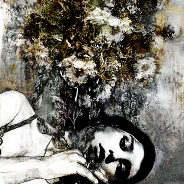Digitale Kunst mit dem Titel "woman in love" von Dodi Ballada, Original-Kunstwerk, Digitale Malerei