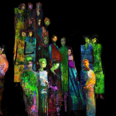 Digitale Kunst mit dem Titel "women’s spiritual p…" von Dodi Ballada, Original-Kunstwerk, Digitale Malerei