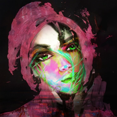 Digitale Kunst mit dem Titel "petite anemone" von Dodi Ballada, Original-Kunstwerk, Digitale Malerei
