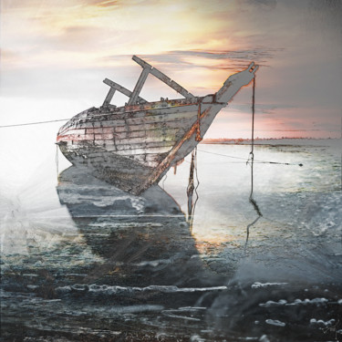 Fotografie mit dem Titel "frozen planet" von Dodi Ballada, Original-Kunstwerk, Manipulierte Fotografie