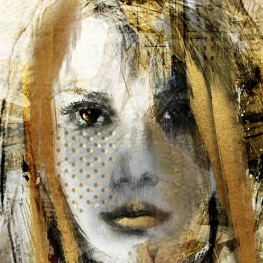 Digital Arts titled "gold digger" by Dodi Ballada, Original Artwork, Digital Painting
