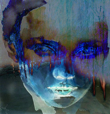 Digitale Kunst mit dem Titel "pente douce" von Dodi Ballada, Original-Kunstwerk, Digitale Malerei