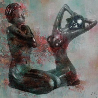 Цифровое искусство под названием "la toilette" - Dodi Ballada, Подлинное произведение искусства, Цифровая живопись
