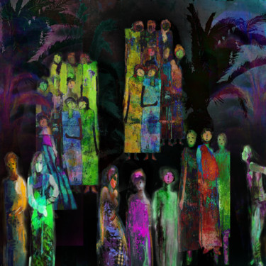 Digitale Kunst mit dem Titel "in the shade of pal…" von Dodi Ballada, Original-Kunstwerk, Digitale Malerei