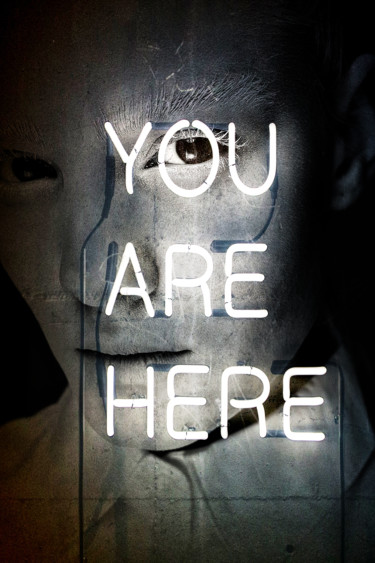 「you are here」というタイトルの写真撮影 Dodi Balladaによって, オリジナルのアートワーク, 操作する