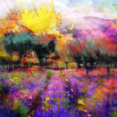 Digital Arts titled "summer in bloom" by Dodi Ballada, Original Artwork, Digital Painting