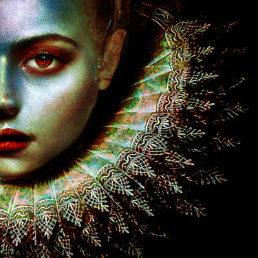 Collages intitolato "acid queen" da Dodi Ballada, Opera d'arte originale, Acrilico