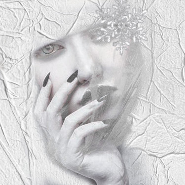 Digital Arts titled "snowflakes" by Dodi Ballada, Original Artwork, Digital Painting