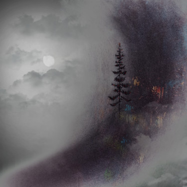 Peinture intitulée "Brouillard" par Dodi Ballada, Œuvre d'art originale, Acrylique