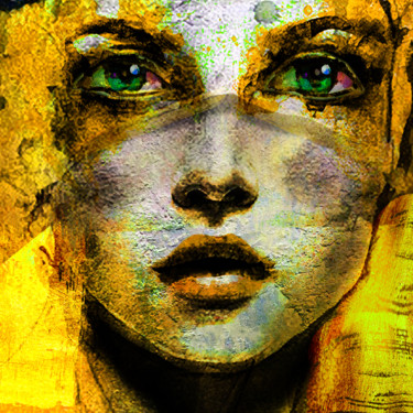 Peinture intitulée "Sunflower" par Dodi Ballada, Œuvre d'art originale, Acrylique