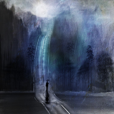 Painting titled "after the rain" by Dodi Ballada, Original Artwork, Acrylic
