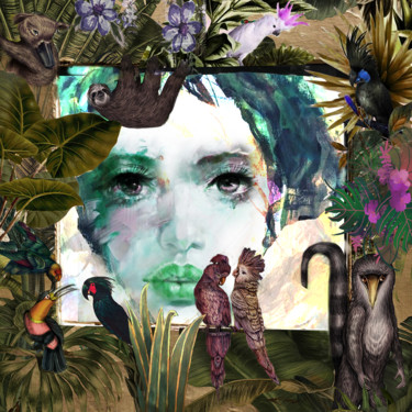 Digital Arts titled "souvenir de safari" by Dodi Ballada, Original Artwork, Digital Painting