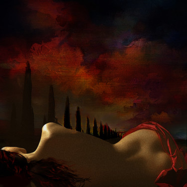 "Tuscany red vibes" başlıklı Dijital Sanat Dodi Ballada tarafından, Orijinal sanat, Dijital Resim