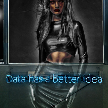 Digital Arts titled "Data has a better i…" by Dodi Ballada, Original Artwork, Digital Painting