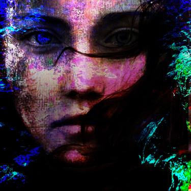 Digital Arts titled "The wind filled the…" by Dodi Ballada, Original Artwork, Digital Painting
