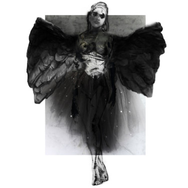Arts numériques intitulée "we need angels" par Dodi Ballada, Œuvre d'art originale, Peinture numérique