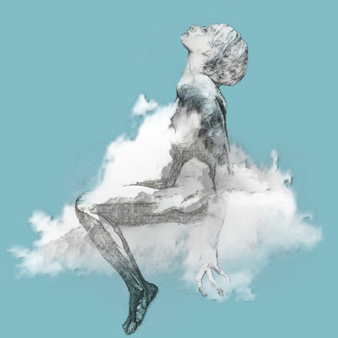 Arte digitale intitolato "Gathering clouds" da Dodi Ballada, Opera d'arte originale, Pittura digitale