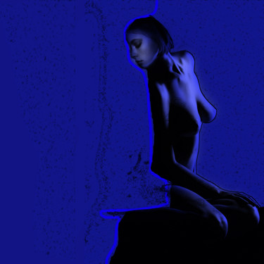 Artes digitais intitulada "Blue mood in 2021" por Dodi Ballada, Obras de arte originais, Pintura digital