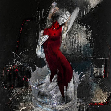 Digitale Kunst mit dem Titel "Splash 2021" von Dodi Ballada, Original-Kunstwerk, Digitale Malerei