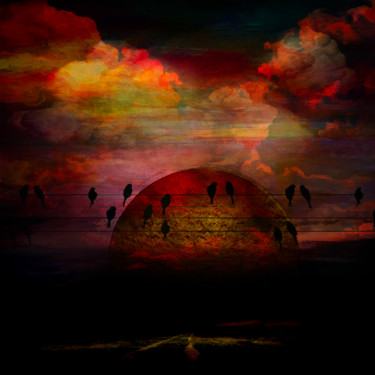 「Here comes the sun」というタイトルのデジタルアーツ Dodi Balladaによって, オリジナルのアートワーク, デジタル絵画