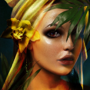 Digital Arts titled "Tropic 2021" by Dodi Ballada, Original Artwork, 2D Digital Work