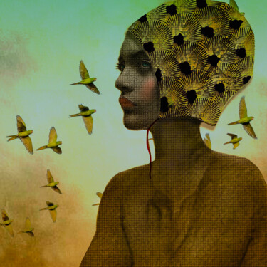 Digitale Kunst mit dem Titel "the flowers" von Dodi Ballada, Original-Kunstwerk, 2D digitale Arbeit