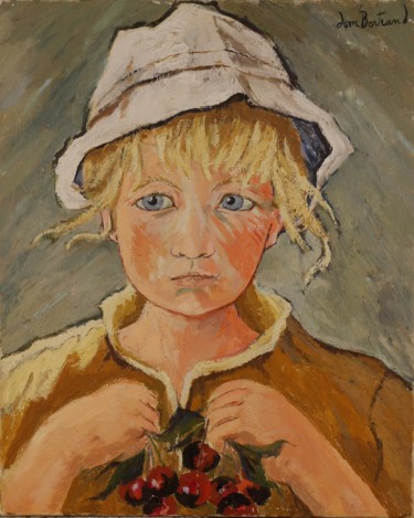 Painting titled "Juliette" by Dominique Bertrand, Original Artwork, Oil