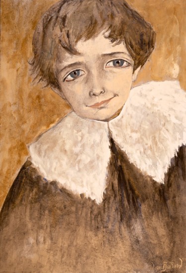 Peinture intitulée "Alice" par Dominique Bertrand, Œuvre d'art originale, Huile