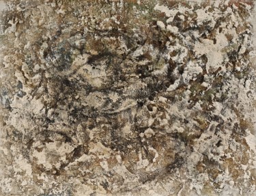 Painting titled "Compotier ( avec sa…" by Dominique Bertrand, Original Artwork, Oil