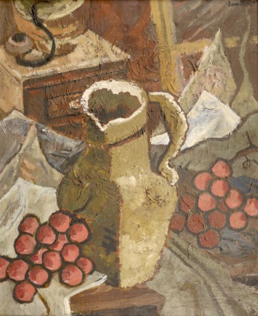 Peinture intitulée "Le pot au moulin à…" par Dominique Bertrand, Œuvre d'art originale, Huile