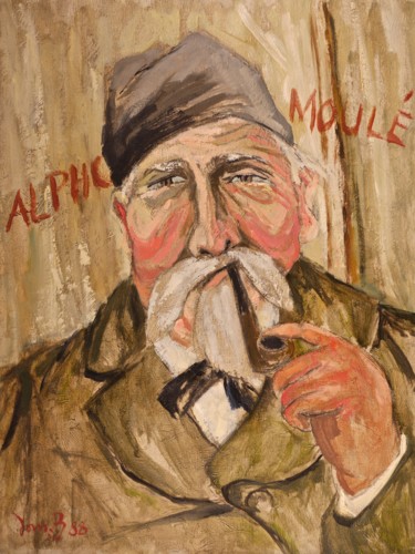 Peinture intitulée "Alphonse Moulé" par Dominique Bertrand, Œuvre d'art originale, Huile