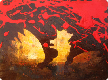 Pittura intitolato "Communism" da Ami Nº1, Opera d'arte originale, Acrilico